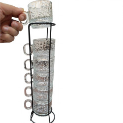 طقم اكواب مع ستاند 